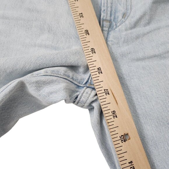 Madewell Jean Womens 28 Perfect Vintage Straight High Rise Distressed Light Wash - Picture 14 of 14